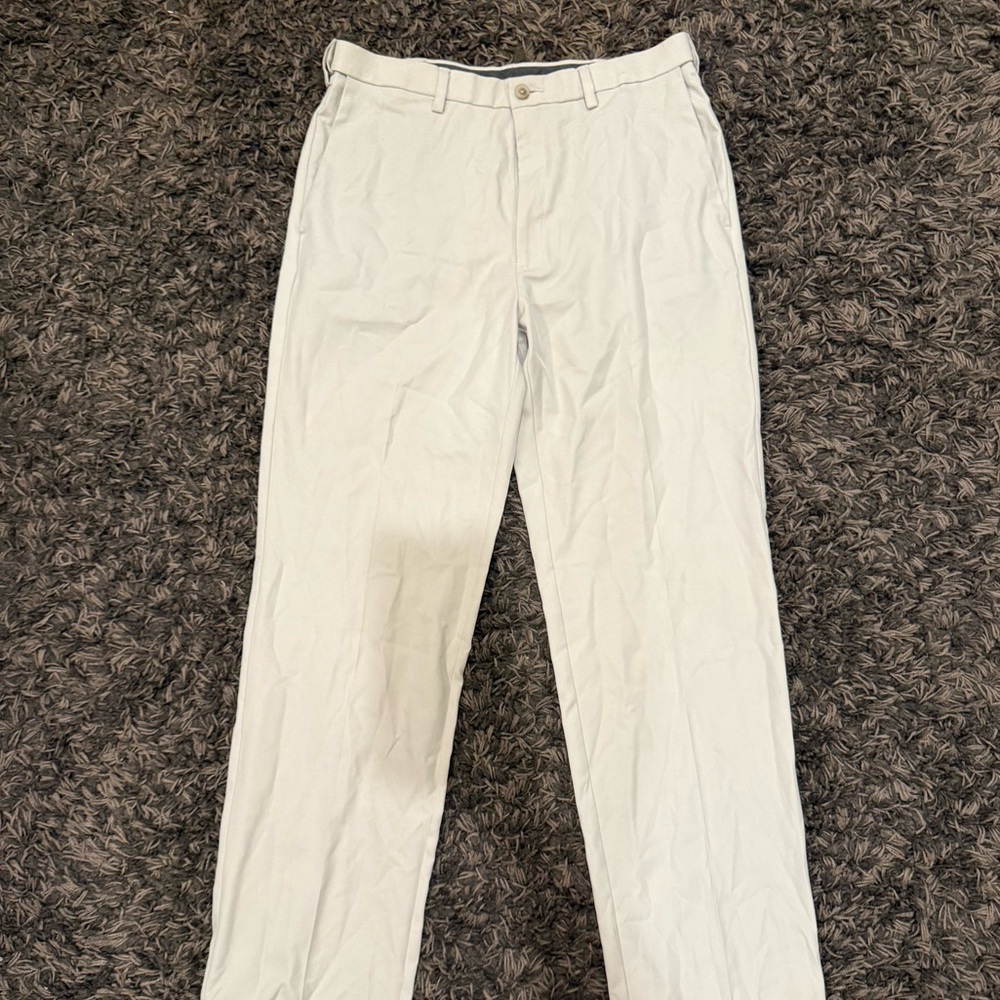Haggar Men's Cream Chinos